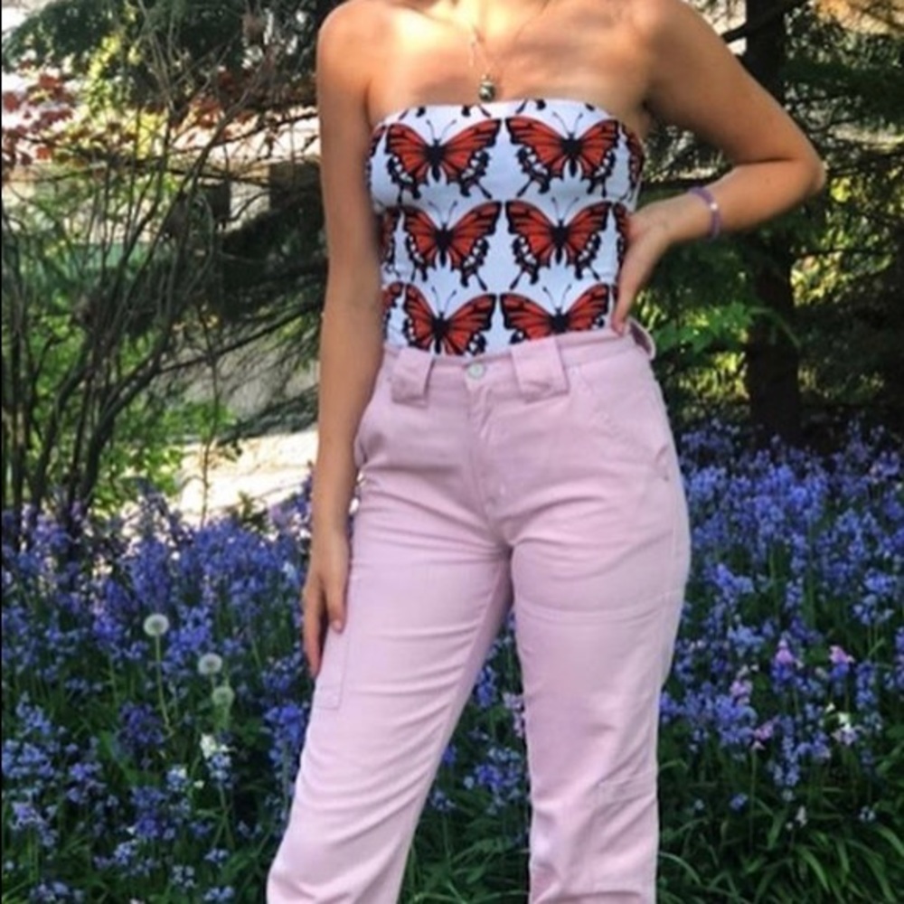 Butterfly tube top